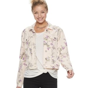 Candie's Floral Jean Jacket